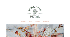 Desktop Screenshot of pineandpetal.com