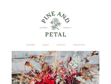 Tablet Screenshot of pineandpetal.com